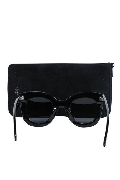 Luxury CELINE - Large Black Wayfarer Sunglasses