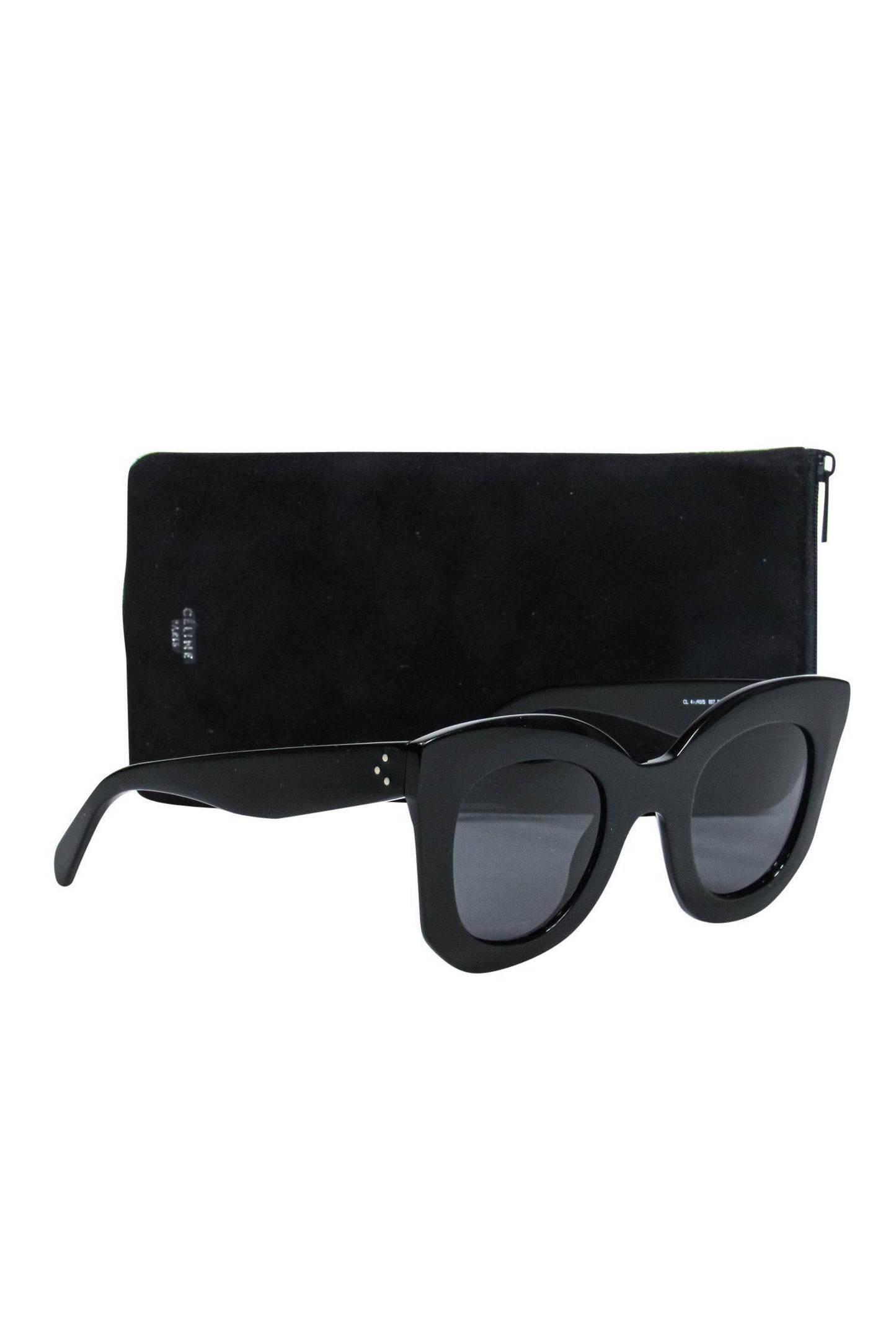 Luxury CELINE - Large Black Wayfarer Sunglasses