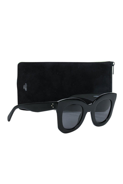 Luxury CELINE - Large Black Wayfarer Sunglasses
