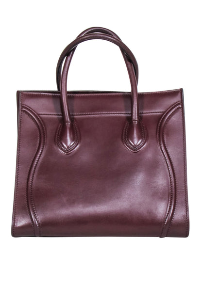 Luxury CELINE - Maroon Phantom Leather Luggage Tote