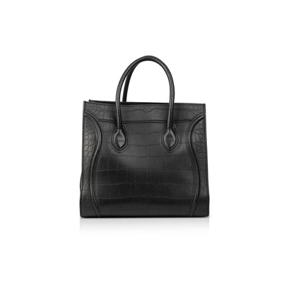 Celine Medium Embossed Luggage Phantom Tote