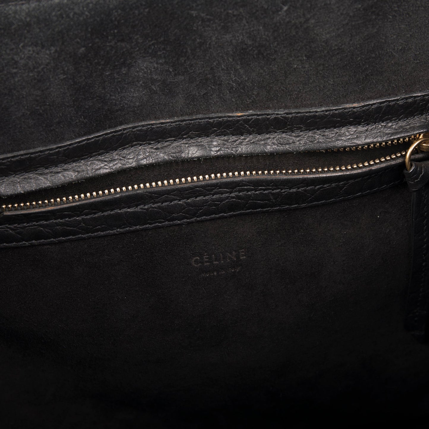 Celine Medium Embossed Luggage Phantom Tote