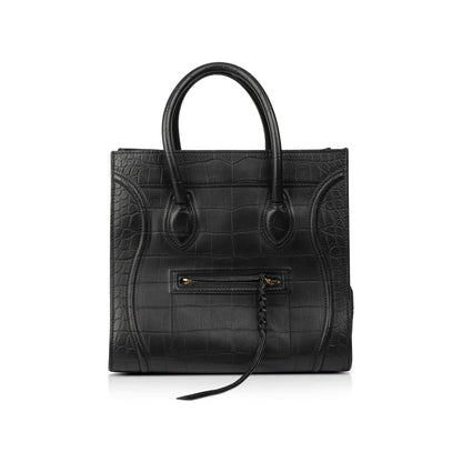 Celine Medium Embossed Luggage Phantom Tote