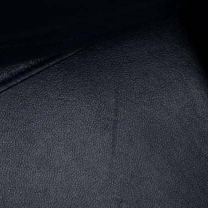 Celine Medium Navy Calfskin Suede Leather Trapeze Bag