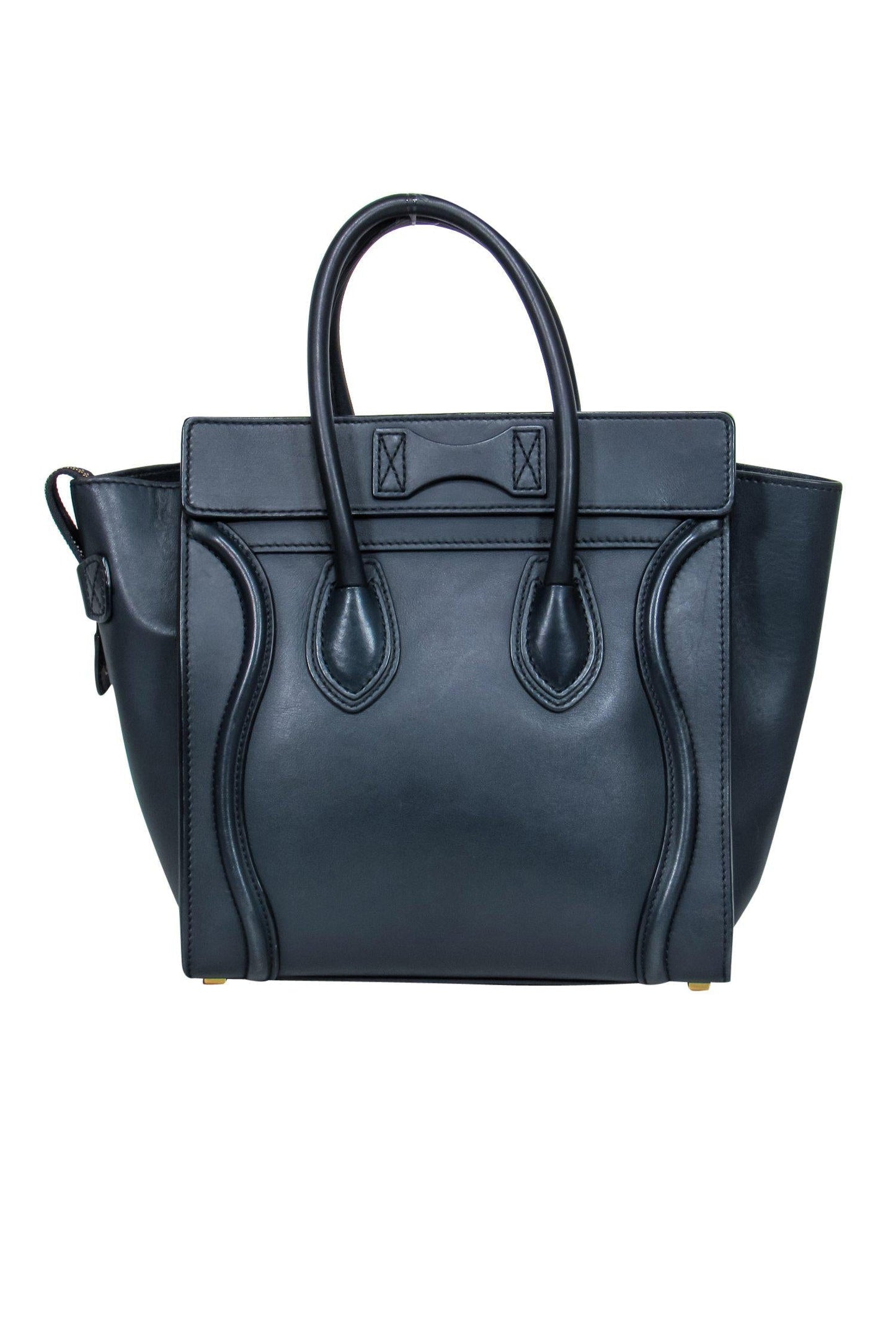 Luxury CELINE - Navy Leather âMicro Luggageâ Handbag