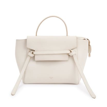 Celine Neutral Leather Micro Belt Bag