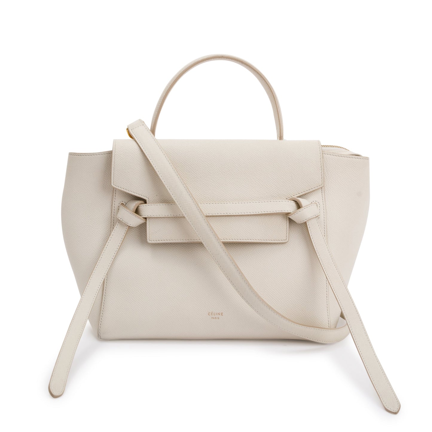 Celine Neutral Leather Micro Belt Bag