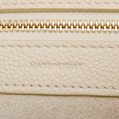 Celine Neutral Soft Grained Calfskin Small Cabas Phantom Tote