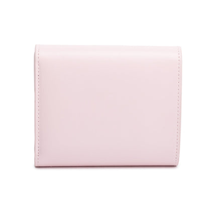 Celine Pink Shiny Calfskin Leather Triomphe Compact Wallet