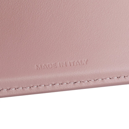 Celine Pink Shiny Calfskin Leather Triomphe Compact Wallet