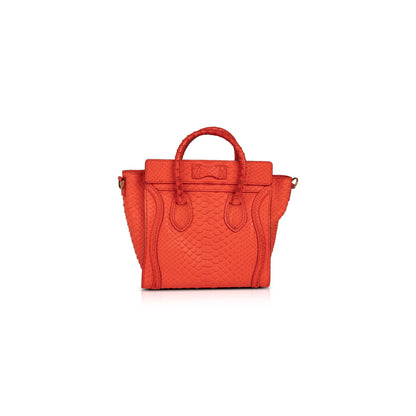 Celine Python Nano Luggage Tote