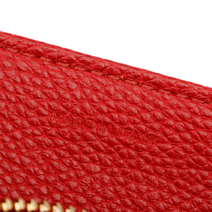 Celine Red Calfskin Leather Small 16 Bag