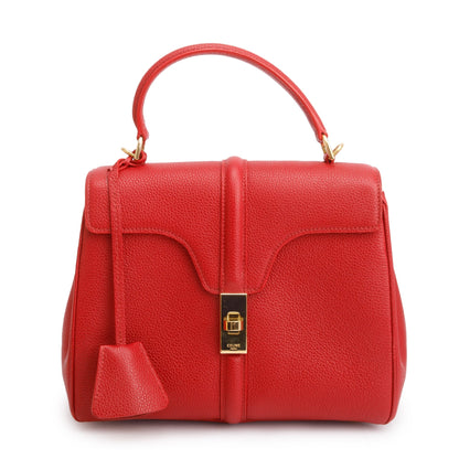 Celine Red Calfskin Leather Small 16 Bag