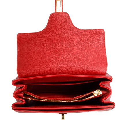 Celine Red Calfskin Leather Small 16 Bag