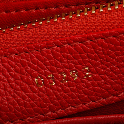 Celine Red Calfskin Leather Small 16 Bag