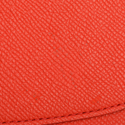 Celine Red Grained Leather Small Trotteur Crossbody Bag
