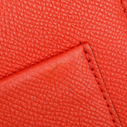 Celine Red Grained Leather Small Trotteur Crossbody Bag