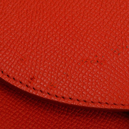 Celine Red Grained Leather Small Trotteur Crossbody Bag