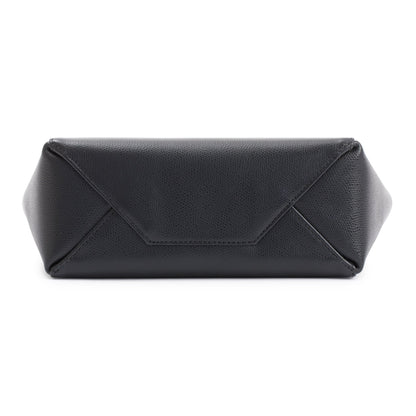 Celine Small Black Grained Calfskin Leather Vertical Cabas Tote