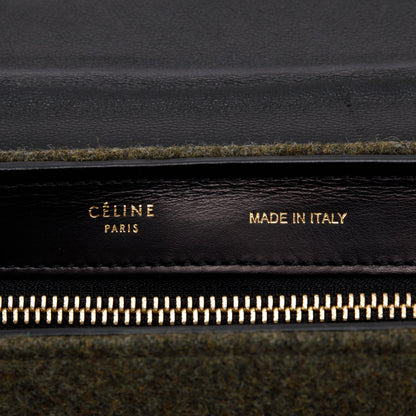 Celine Small Tricolour Wool Trapeze Bag