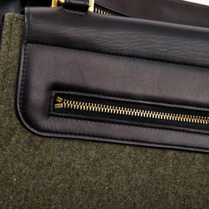 Celine Small Tricolour Wool Trapeze Bag