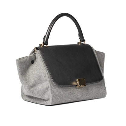 Celine Small Wool Trapeze Bag