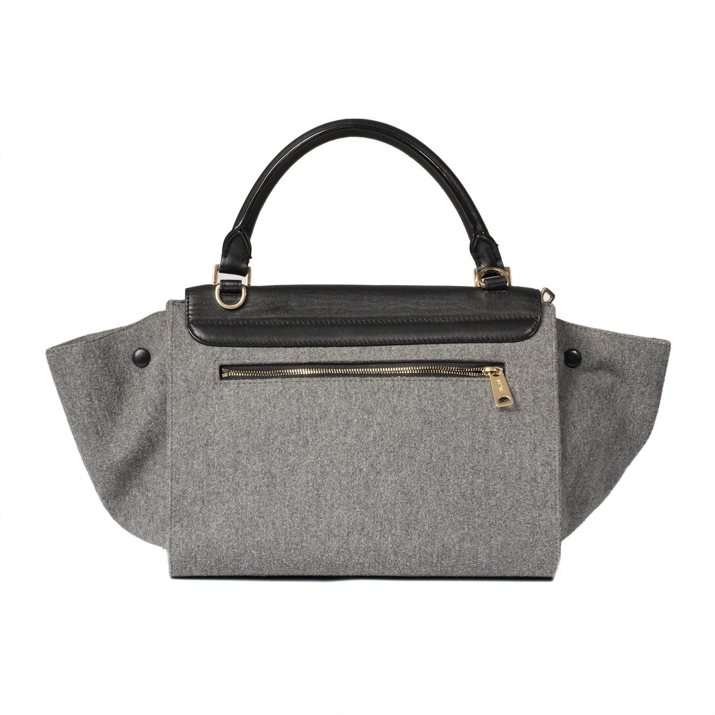 Celine Small Wool Trapeze Bag