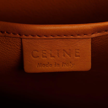 Celine Terracotta Smooth Calfskin Leather Nano Luggage Tote