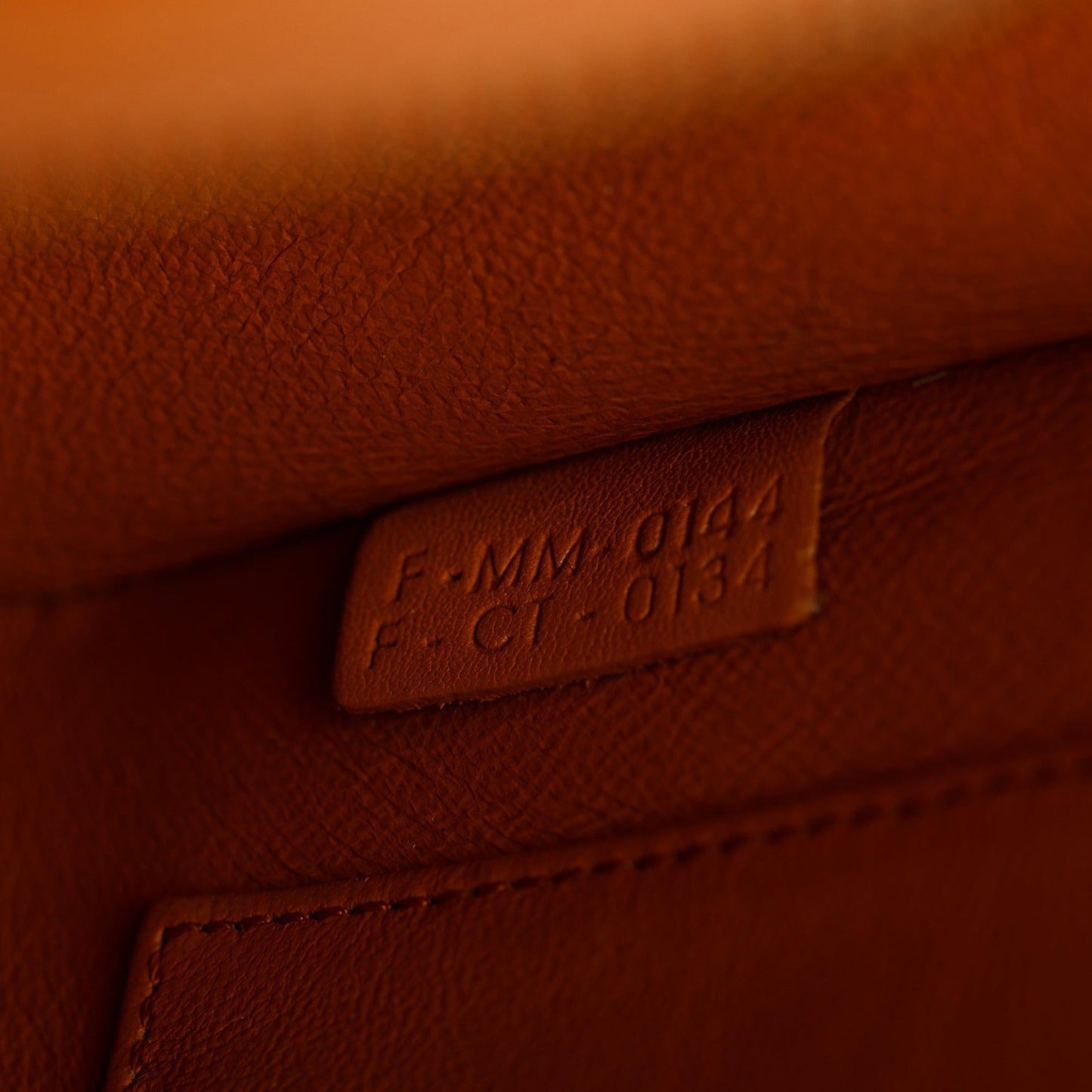 Celine Terracotta Smooth Calfskin Leather Nano Luggage Tote