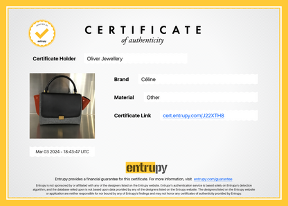 Celine Tricolor Calfskin Leather and Felt Medium Trapeze Bag
