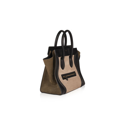 Celine Tricolor Mini Luggage Tote