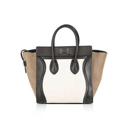 Celine Tricolor Mini Luggage Tote