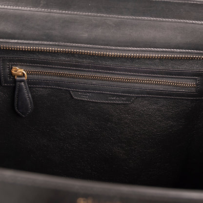 Celine Tricolour Leather & Canvas Mini Luggage Tote