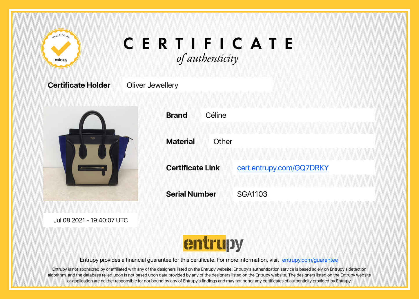 Celine Tricolour Mini Luggage Tote
