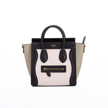 Celine Tricolour Nano Luggage Tote
