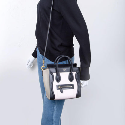 Celine Tricolour Nano Luggage Tote