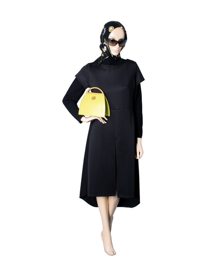 Luxury CELINE Vintage Leather Top Handle Mini Bag Yellow