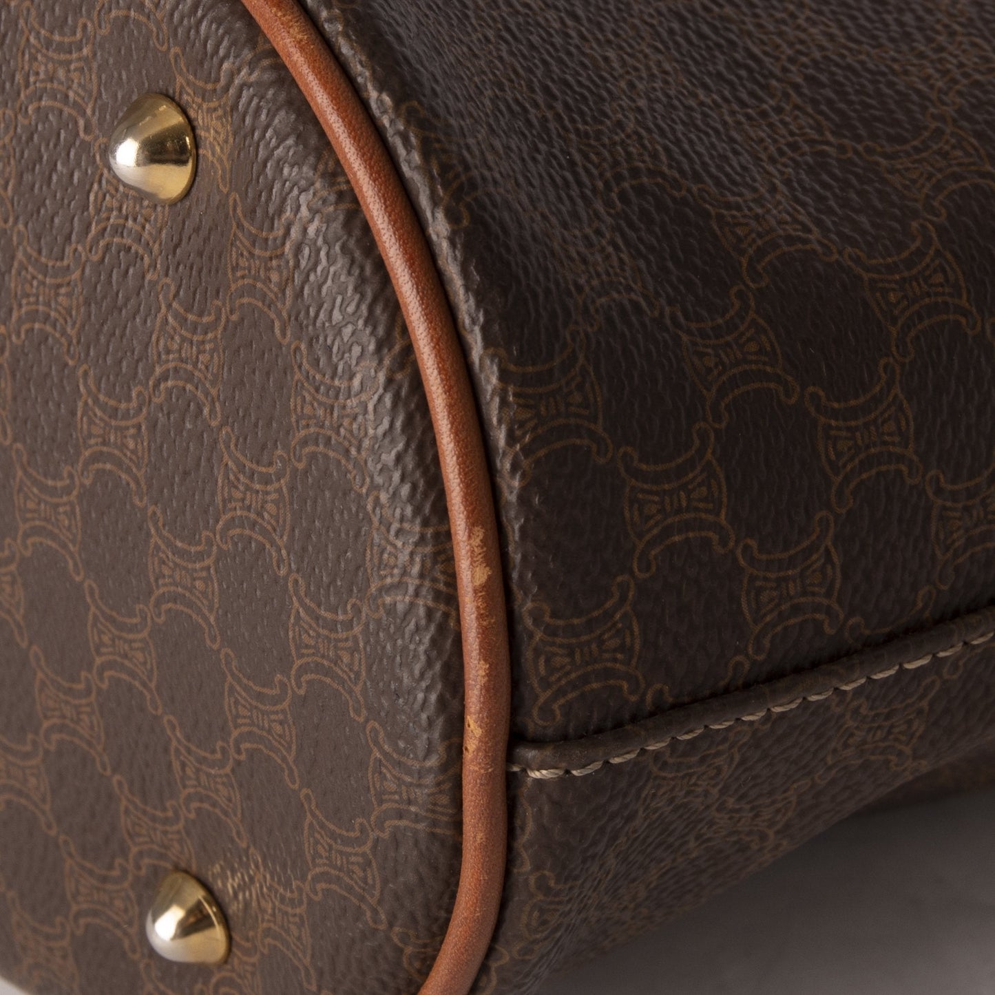 Celine Vintage Macadam Triomphe Bucket Bag