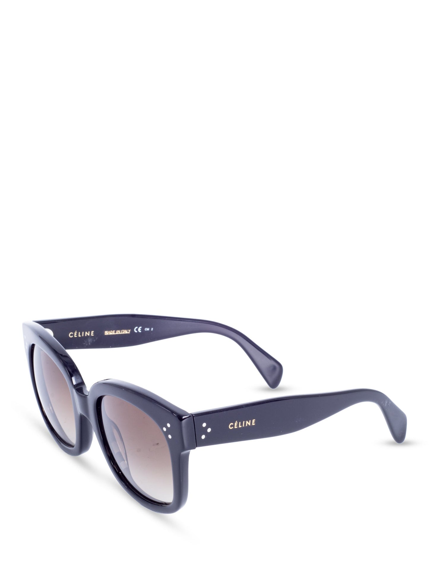 Luxury CELINE Wayfarer Gradient Lenses Sunglasses Black Grey