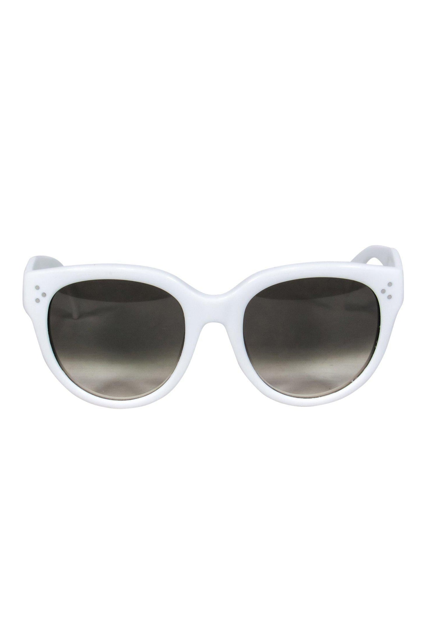 Luxury CELINE - White Round Sunglasses