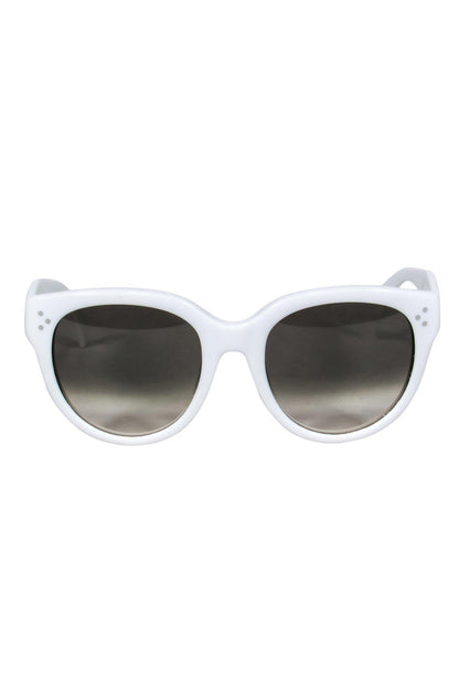 Luxury CELINE - White Round Sunglasses