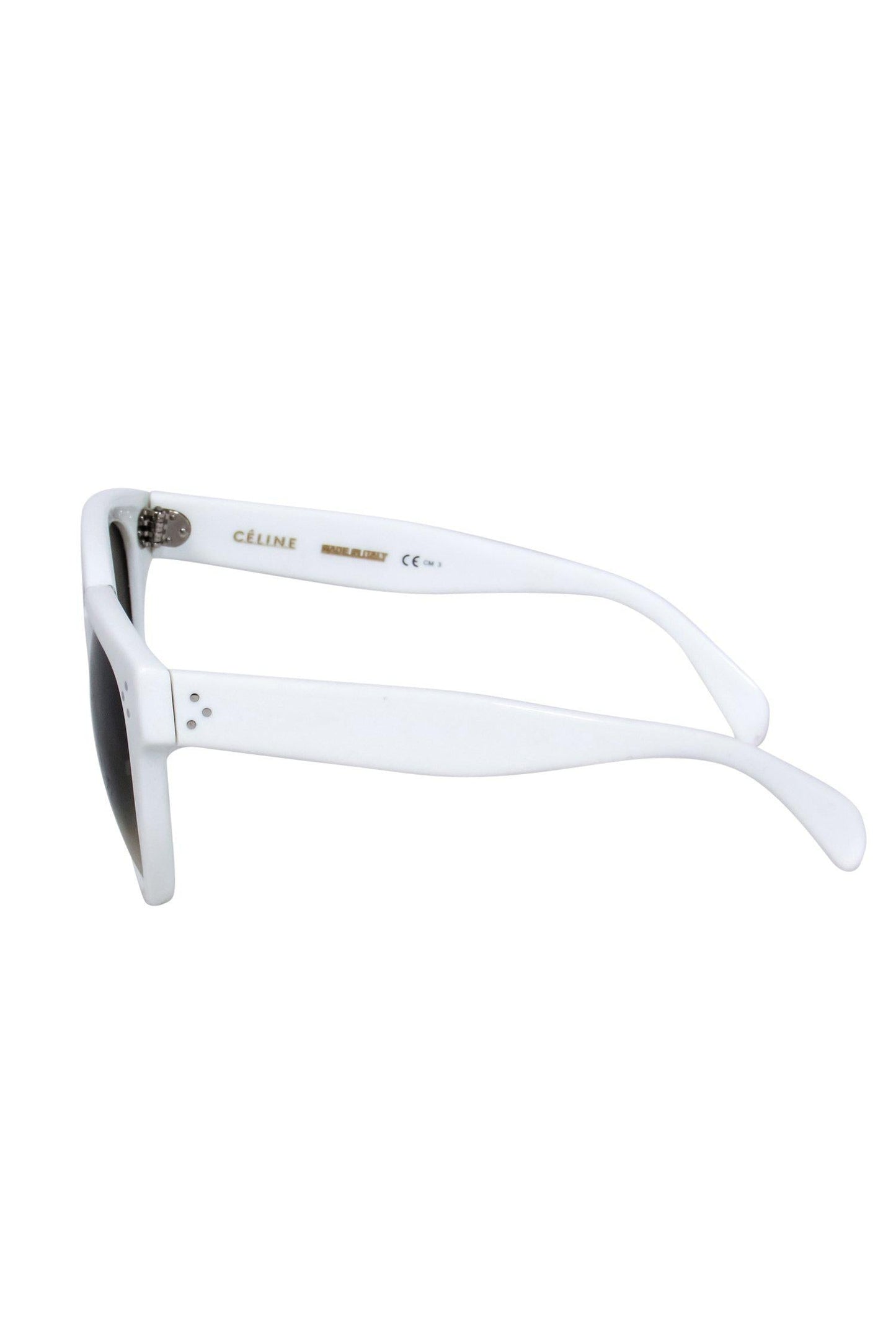 Luxury CELINE - White Round Sunglasses
