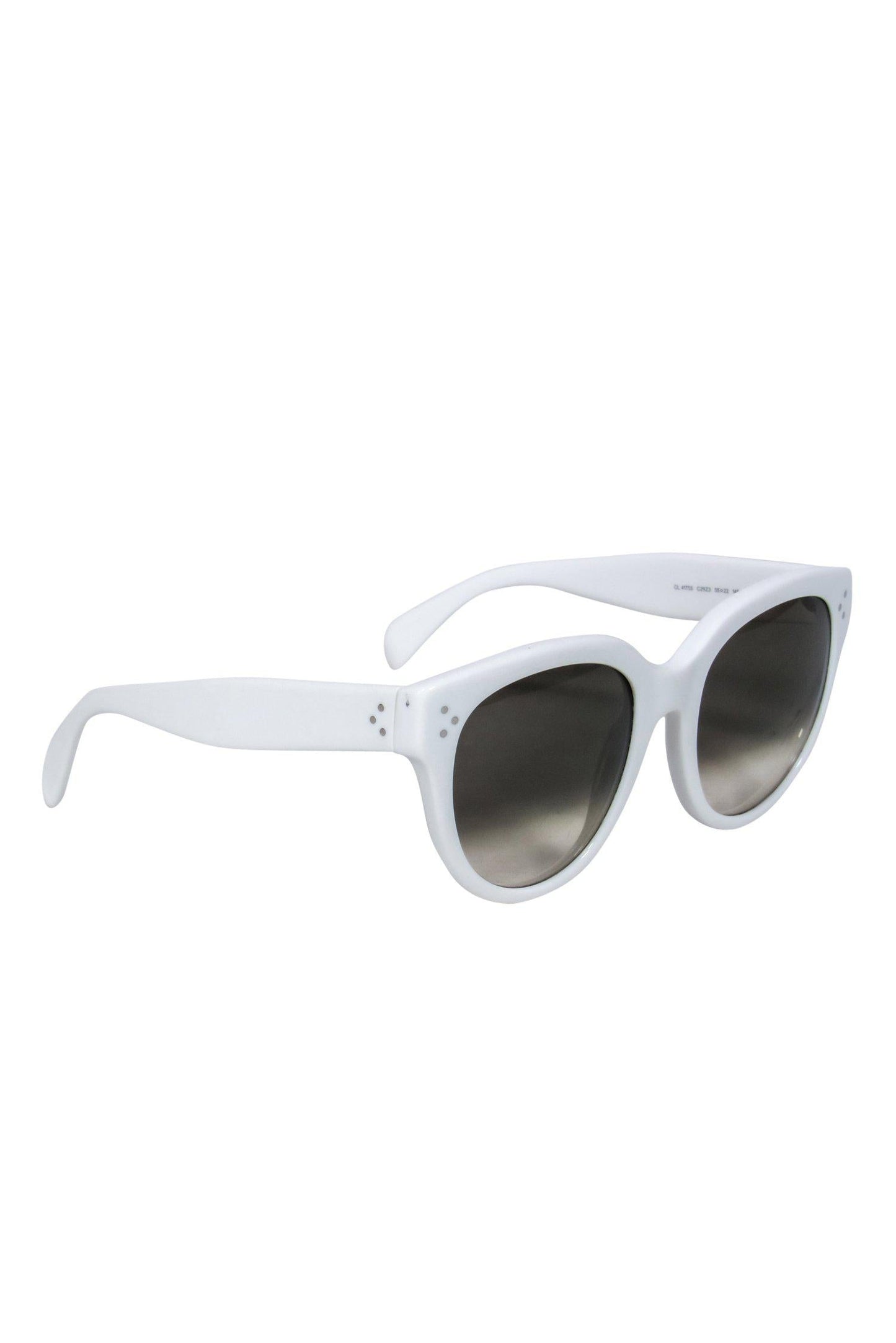 Luxury CELINE - White Round Sunglasses