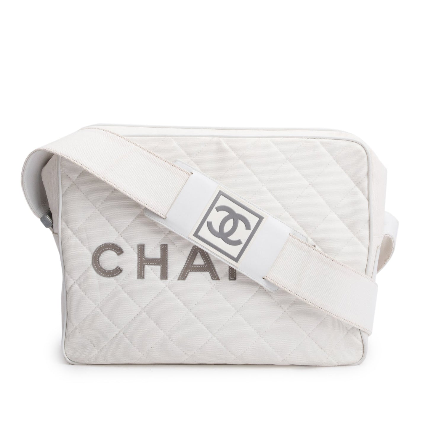 Chanel Vintage Canvas Sport Messenger Bag