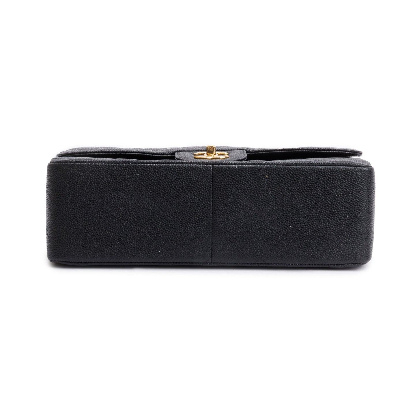 Chanel 2020 Black Caviar Classic Jumbo Double Flap Bag