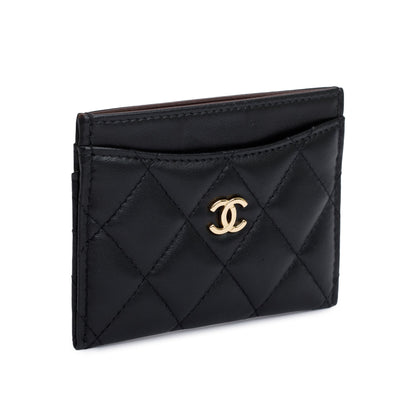 Chanel 2020 Black Caviar Leather Classic Card Holder
