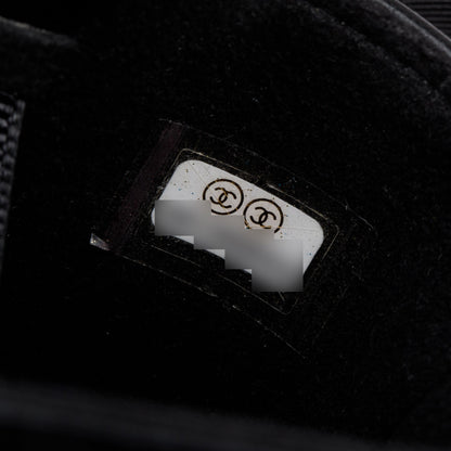 Chanel 2020 Black Jersey Faux Pearl & Crystal Embellished Clutch With Chain