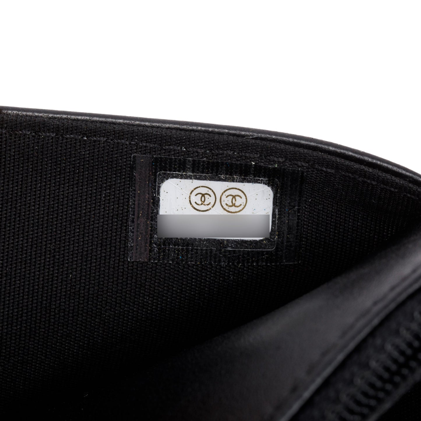 Chanel 2020 Black Lambskin Leather Boy Wallet on Chain
