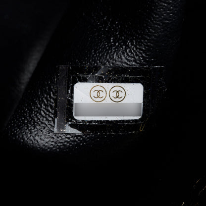 Chanel 2020 Black Quilted Lambskin Leather Classic Square Mini Flap Bag