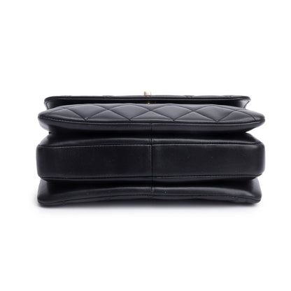Chanel 2020 Black Quilted Lambskin Trendy CC Small Top Handle Flap Bag
